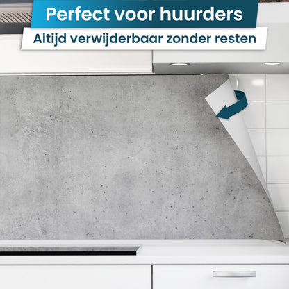Zelfklevende keukenachterwand - Beton