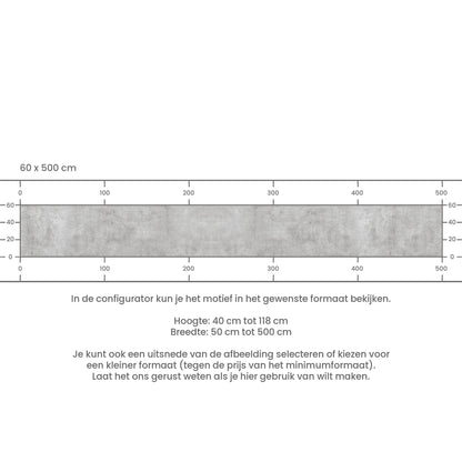 Zelfklevende keukenachterwand - Beton