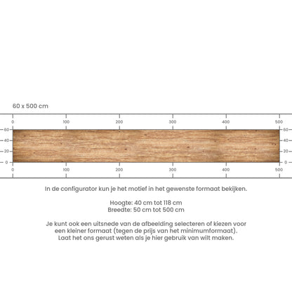 Zelfklevende keukenachterwand - Eiken