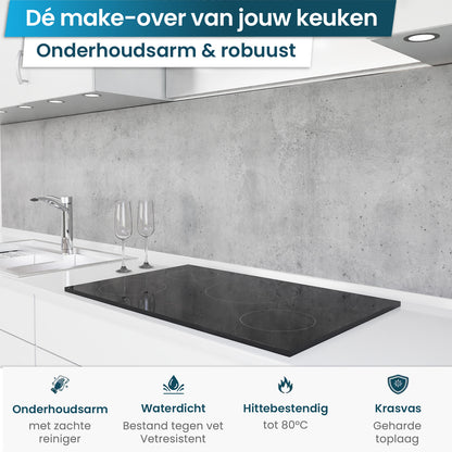 Zelfklevende keukenachterwand - Beton