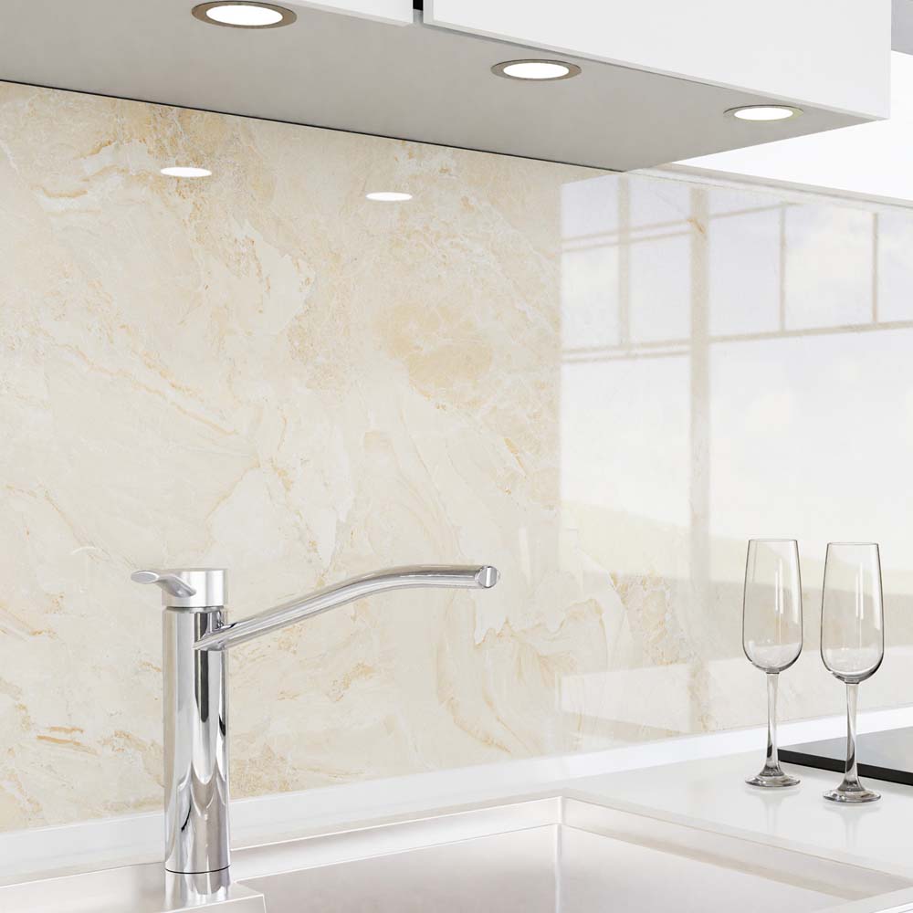 Küchenrückwand selbstklebend - Marmor beige