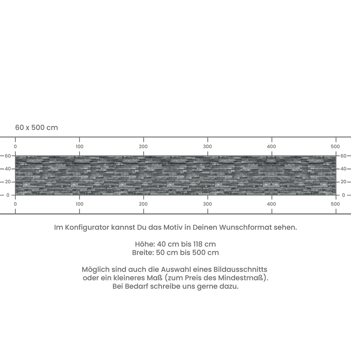 Küchenrückwand selbstklebend - Steinwand