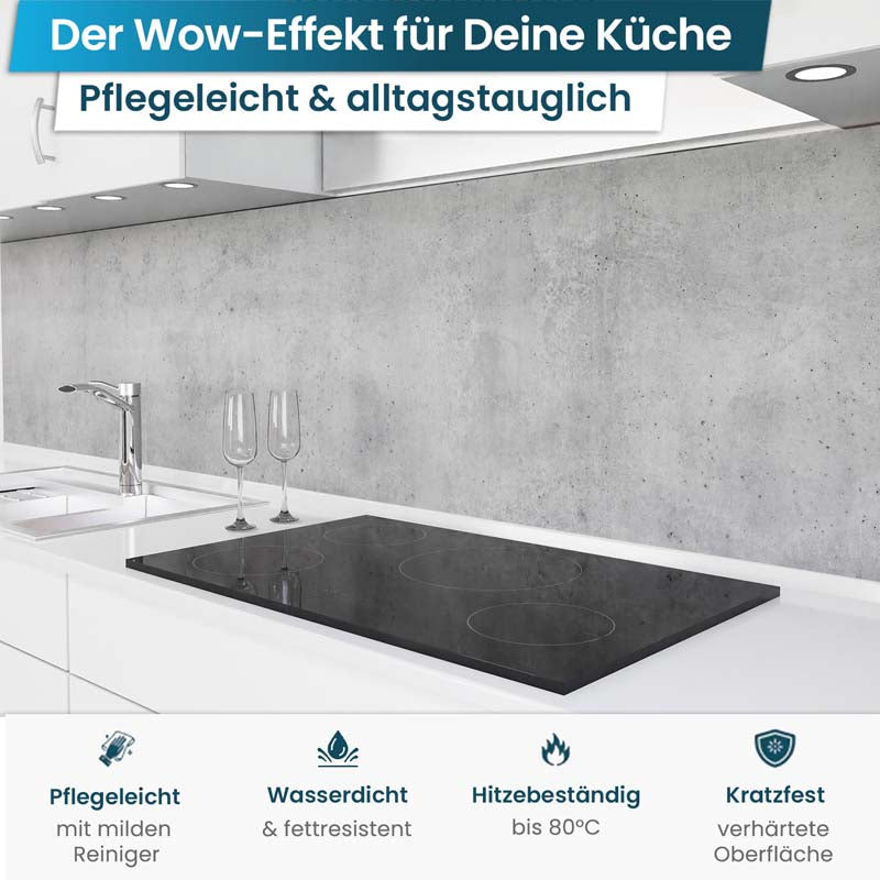 Küchenrückwand selbstklebend - Beton