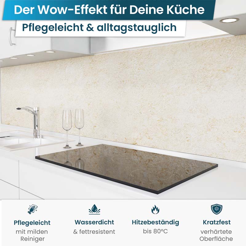 Küchenrückwand selbstklebend - Sandstein